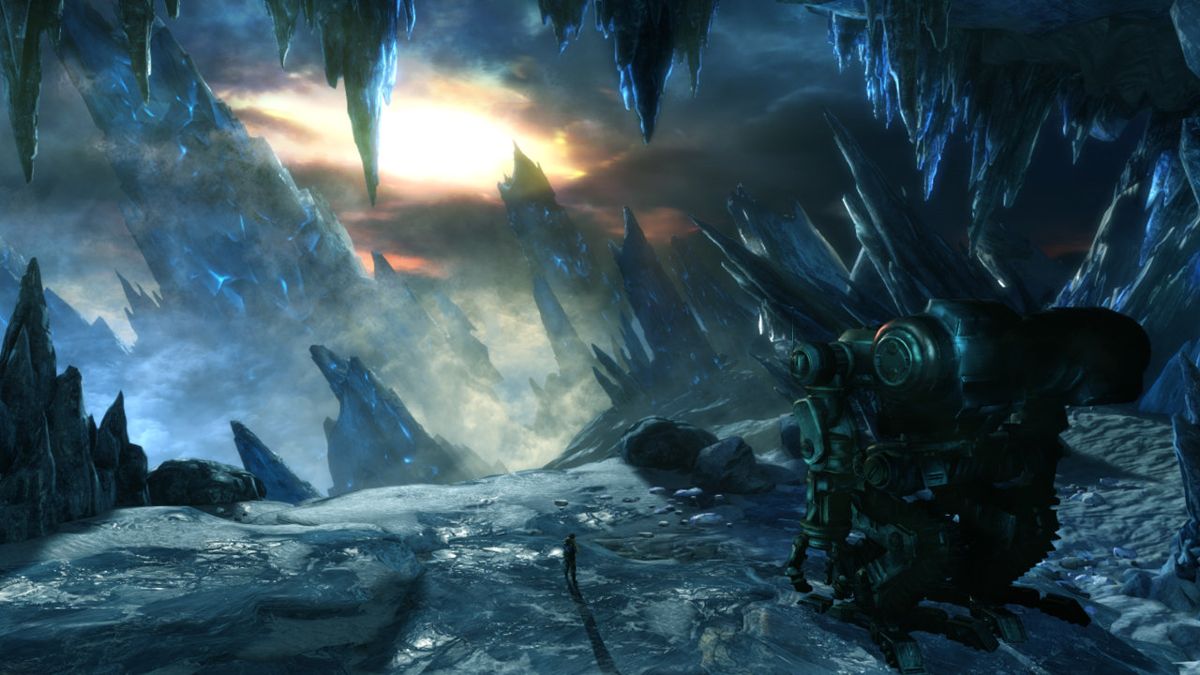 Utility Rig: the mechanical suit central to Lost Planet 3's traversal and combat.